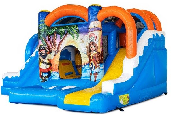 Kalóz légvár dupla csúszdával